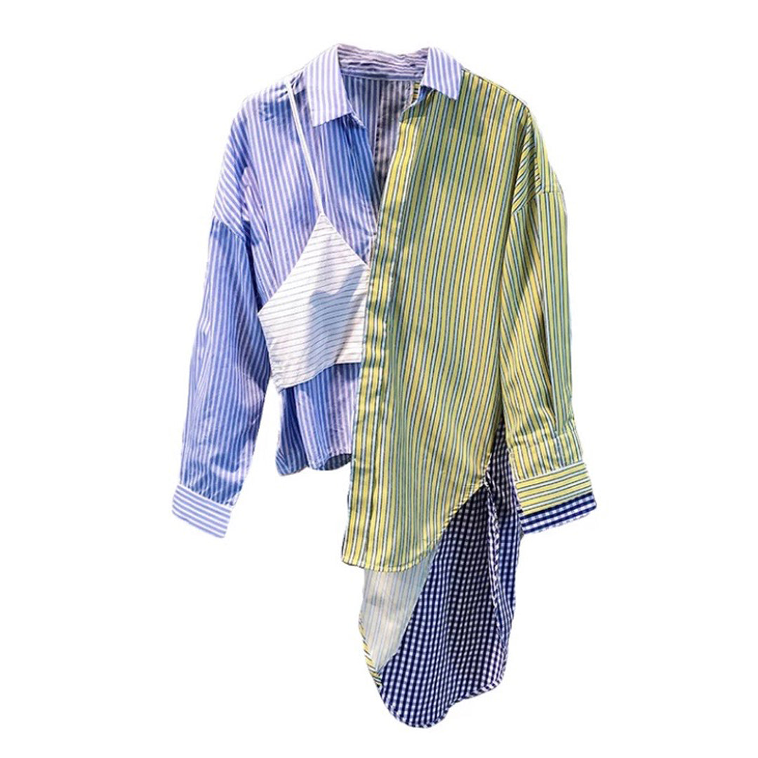 *PREORDER* Mixed Print Button Up Shirt