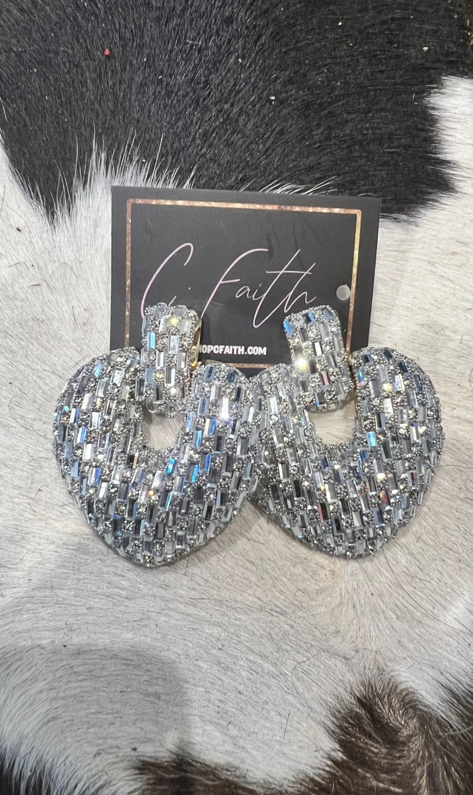 Silver Heart Earrings