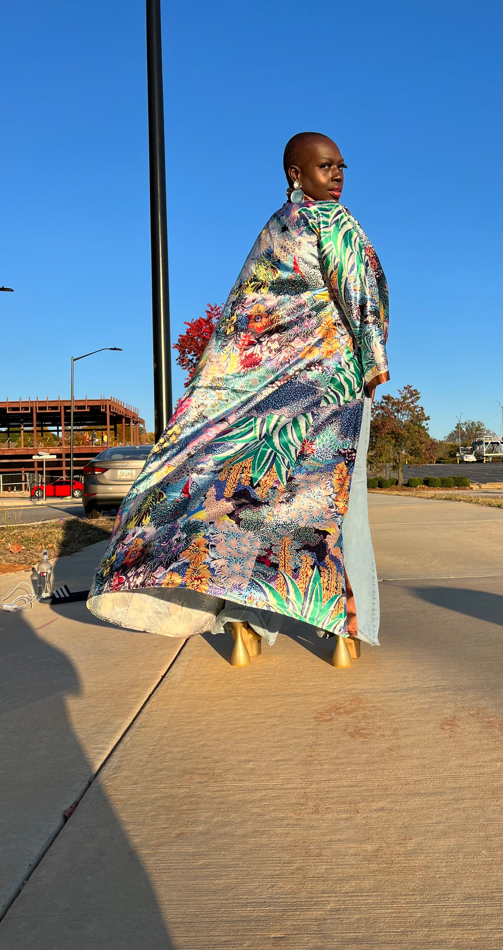 Allover Print Kimono
