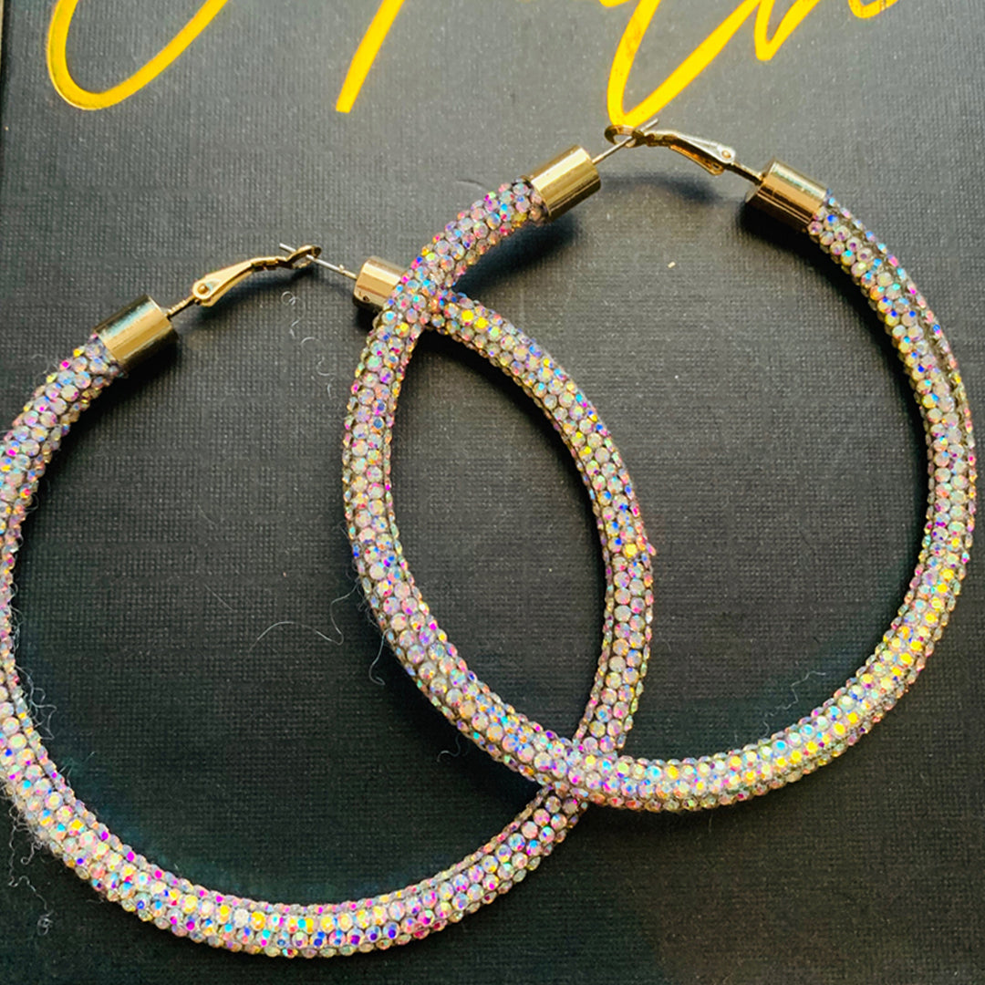 Olivia Studded Hoop Earrings