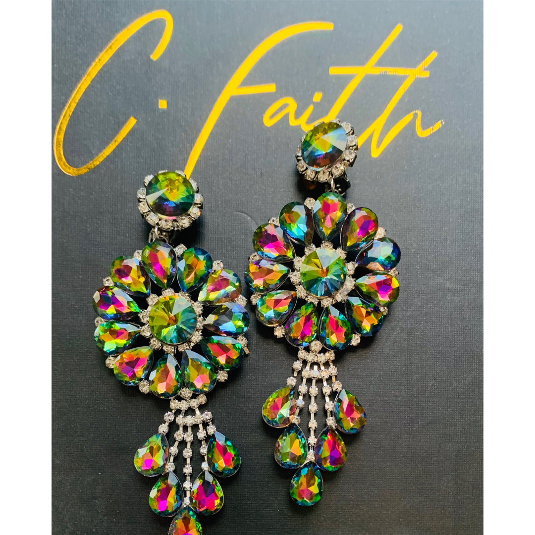 Crystal Iridescent Earrings