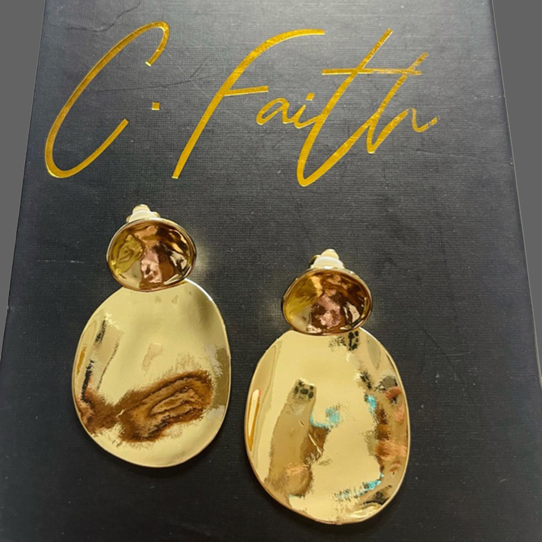 Makayla Gold Layered Earrings