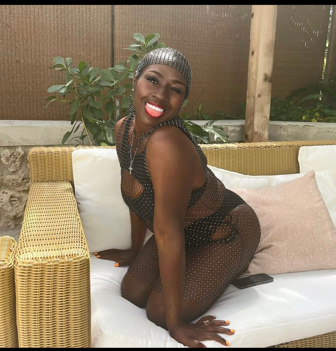 Black Rhinestone Beyonce Set