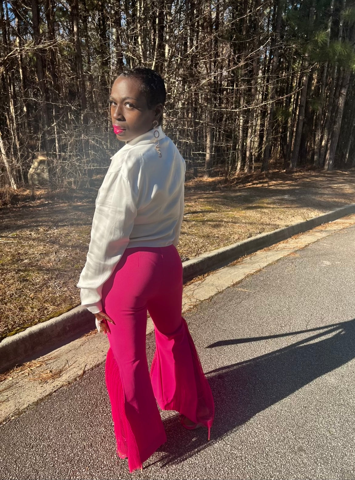 Pink Flair Pants