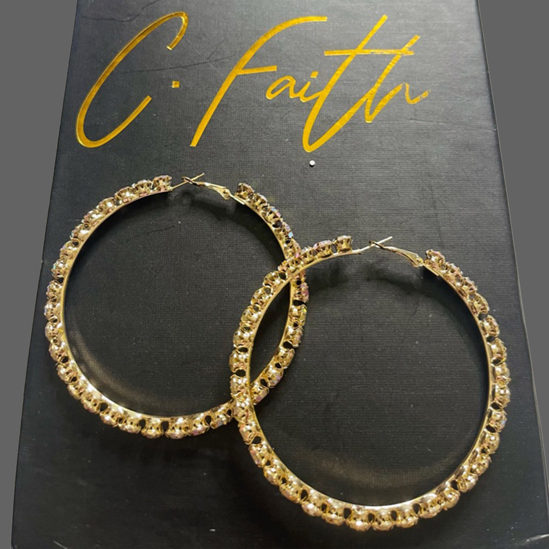 Skye Studded Hoop Earrings