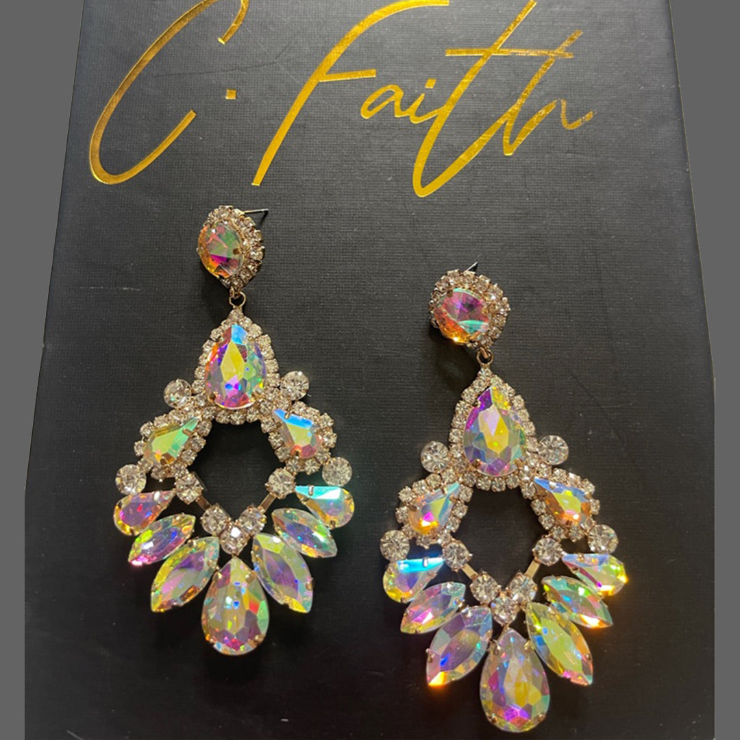 Magnolia Stoned Statement Earrings